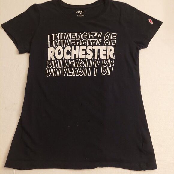 League Navy Blue University Of Rochester Short Sleeved Crewneck Tshirt Sz Small - Picture 3 of 11